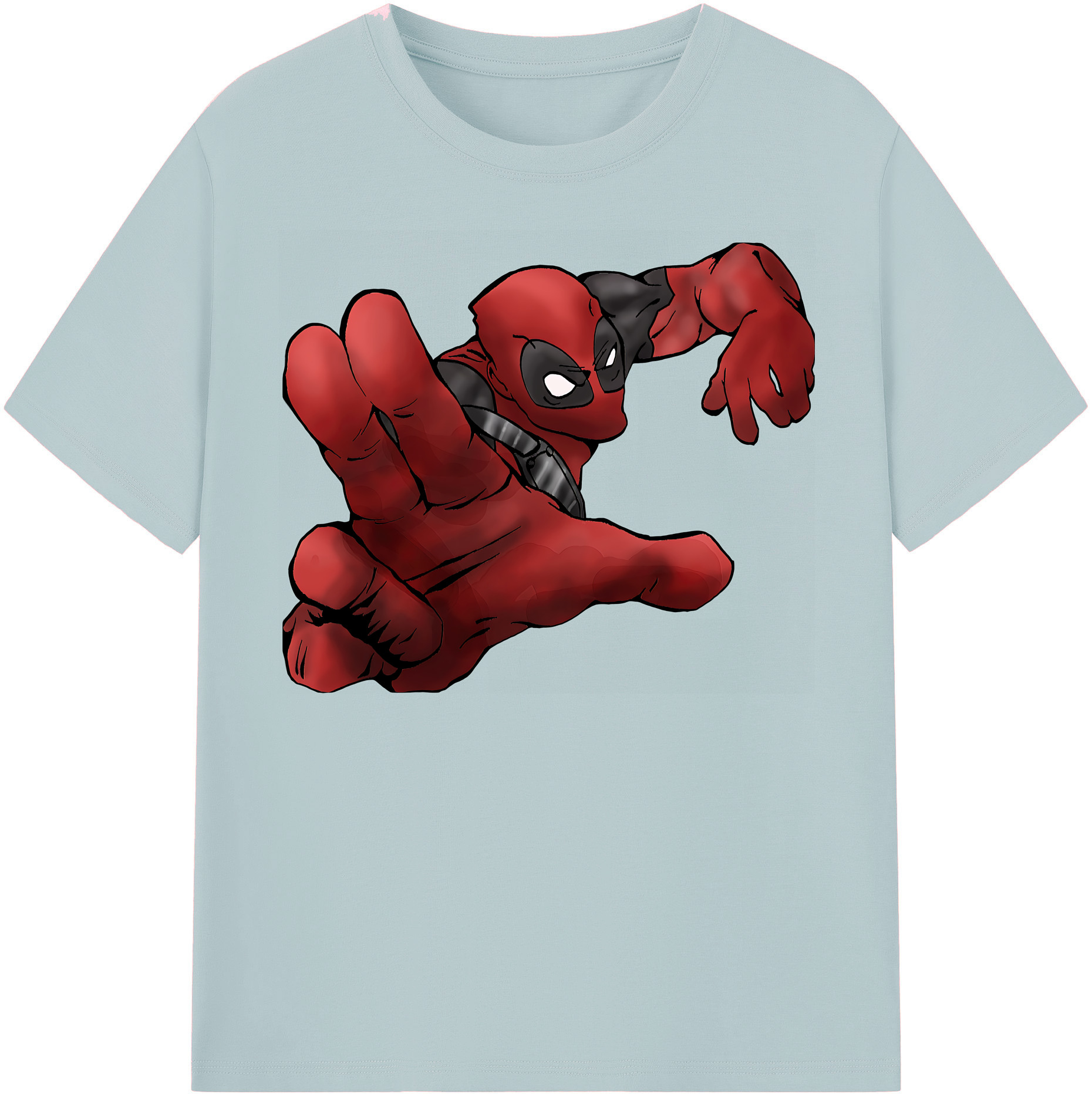 （画像用） Deadpool デッドプール 綿100％半袖Tシャツ（フロントプリント）